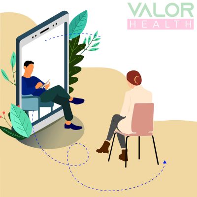 Remote mental consultation at psychologist